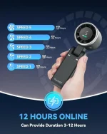 Portable Turbo Fan – High-Speed Rechargeable Handheld & Desk Fan - Image 3
