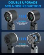 Portable Turbo Fan – High-Speed Rechargeable Handheld & Desk Fan - Image 4